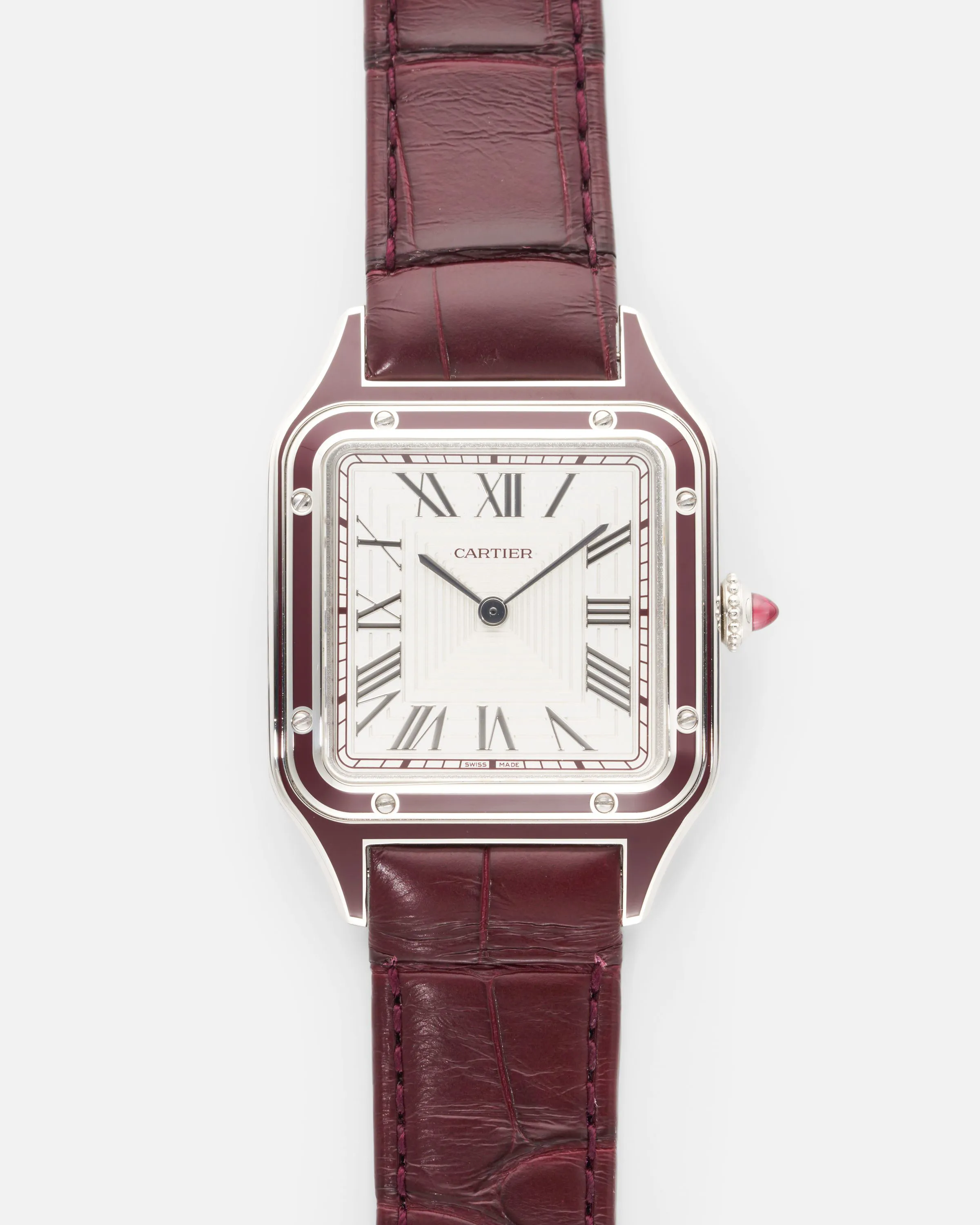 Cartier Santos Dumont WGSA0053 31mm Platinum Silver