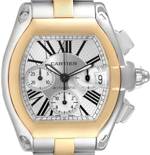 Cartier Roadster W62027Z1 Yellow gold and Stainless steel Silver