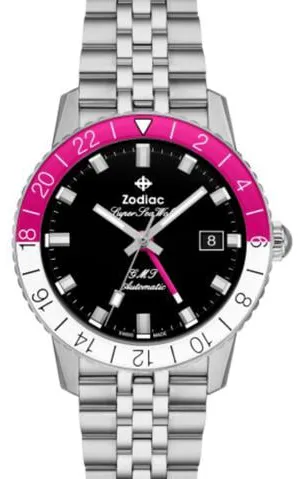 Zodiac 40mm Stainless steel Black