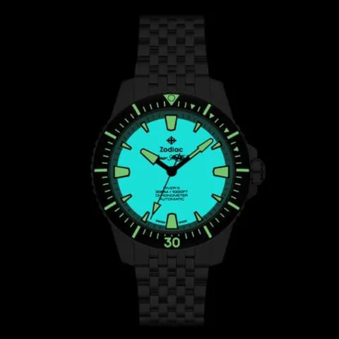 Zodiac 42mm Stainless steel Green 4