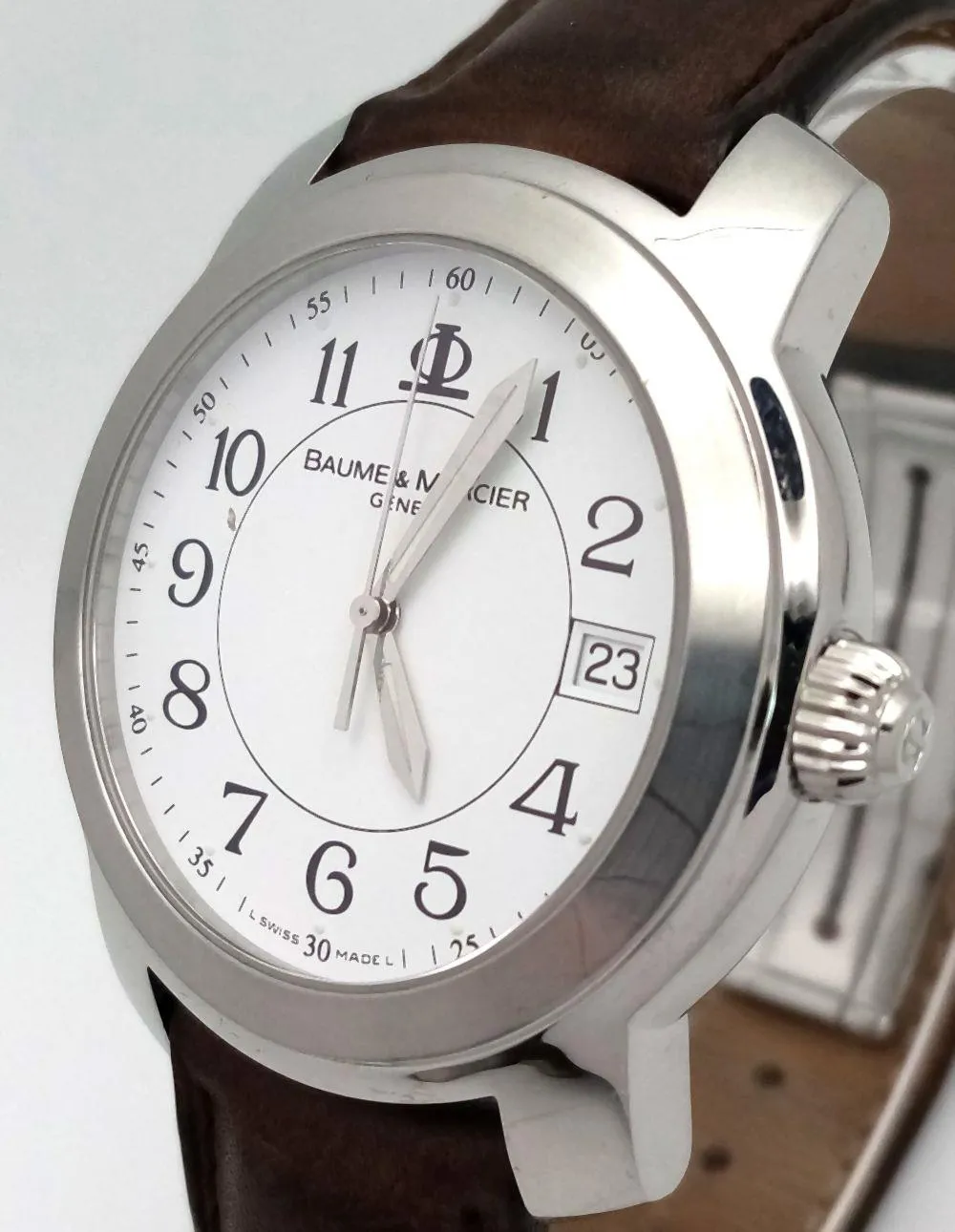 Baume & Mercier 38mm Stainless steel White 9