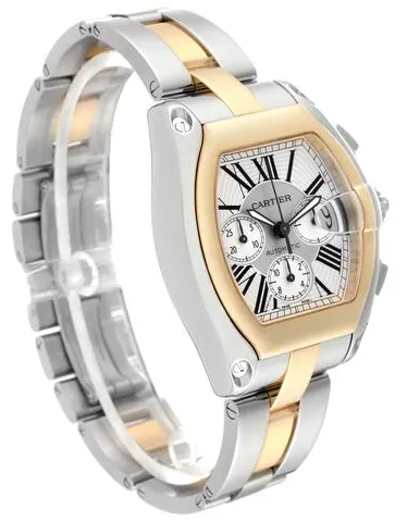 Cartier Roadster W62027Z1 48mm Yellow gold and Stainless steel Silver 4