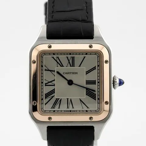 Cartier Santos Dumont W2SA0011 43.5mm Yellow gold and Stainless steel Silver