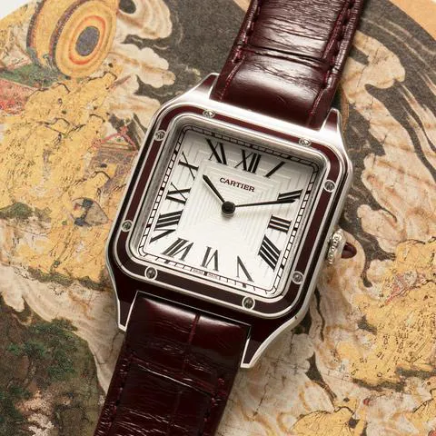 Cartier Santos Dumont WGSA0053 43.5mm Platinum Silver