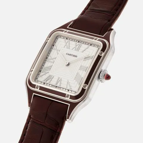 Cartier Santos Dumont WGSA0053 43.5mm Platinum Silver 7