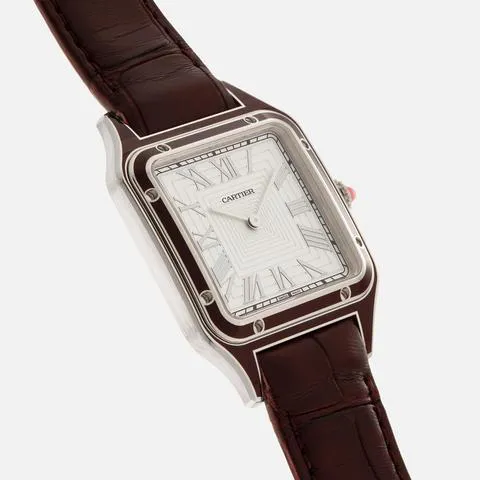 Cartier Santos Dumont WGSA0053 43.5mm Platinum Silver 8