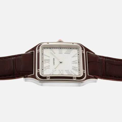 Cartier Santos Dumont WGSA0053 43.5mm Platinum Silver 10