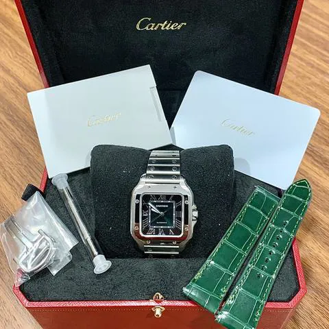 Cartier Santos WSSA0061 35mm Stainless steel Green 6