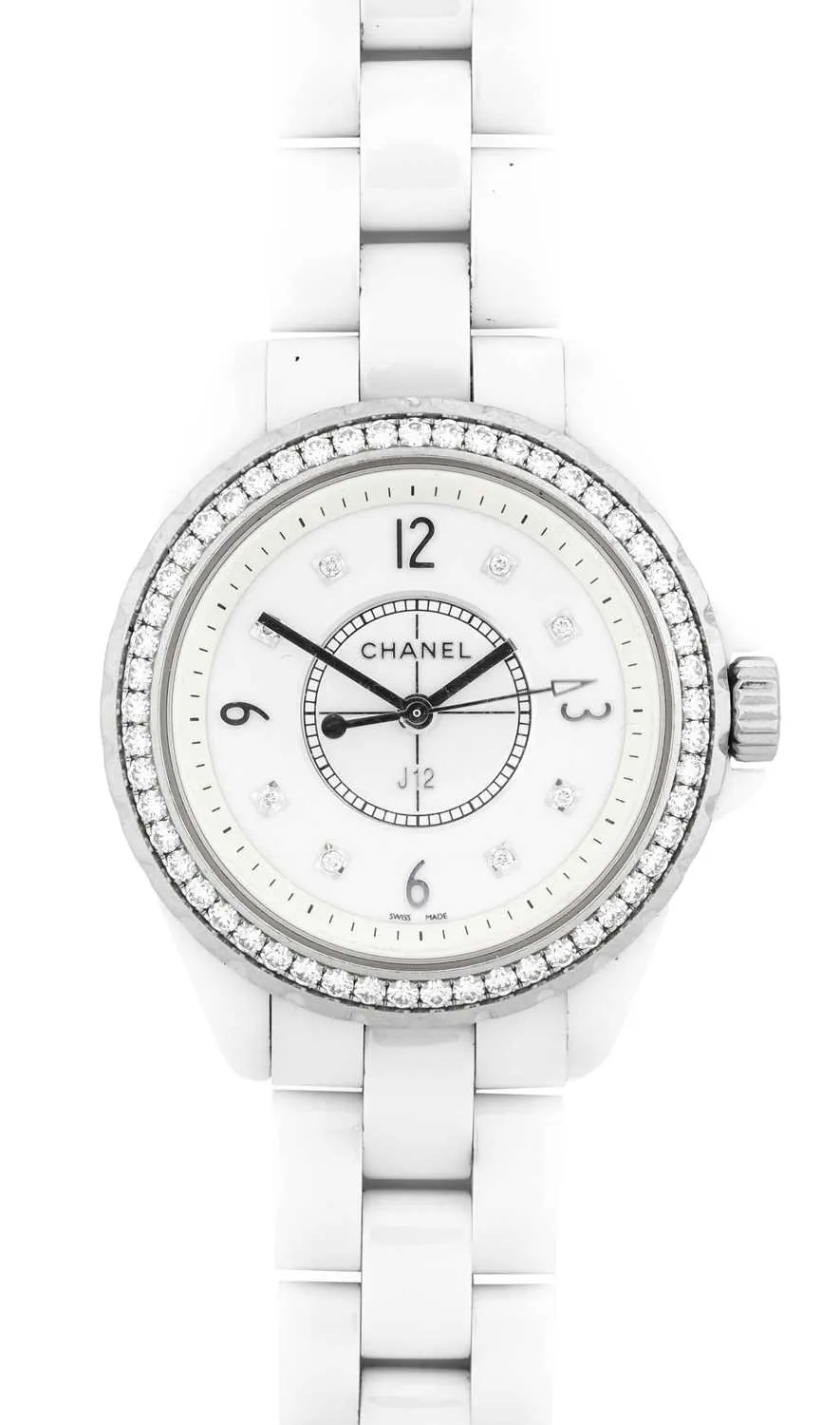 Chanel J12 h3110 33mm White ceramic White