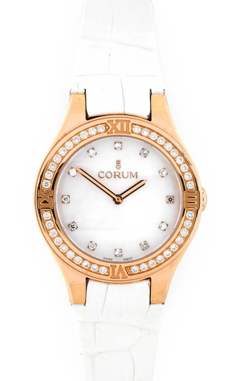 Corum Romulus 024.131.85/0009 31mm Rose gold and Diamond Mother-of-pearl