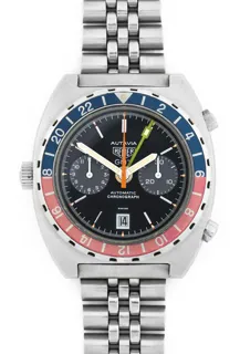 Heuer Autavia GMT 11630 Stainless steel Black