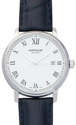 Montblanc Tradition 112609 40mm Stainless steel White