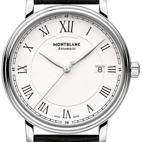 Montblanc Tradition 112609 40mm Stainless steel White