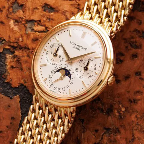 Patek Philippe Perpetual Calendar 3945J 36mm Yellow gold Silver 1