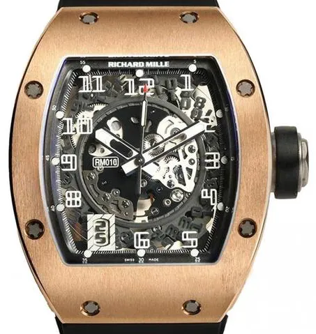 Richard Mille RM 010 RM 010 38mm Rose gold Skeletonized