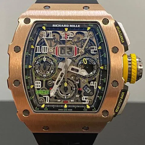 Richard Mille RM 011 RM 11-03 50mm Rose gold Skeletonized