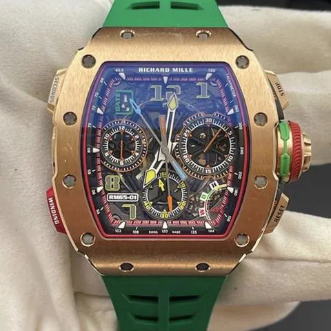 Richard Mille RM65-01 44.5mm Rose gold Skeletonized