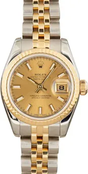 Rolex Datejust 179173 26mm Stainless steel Champagne
