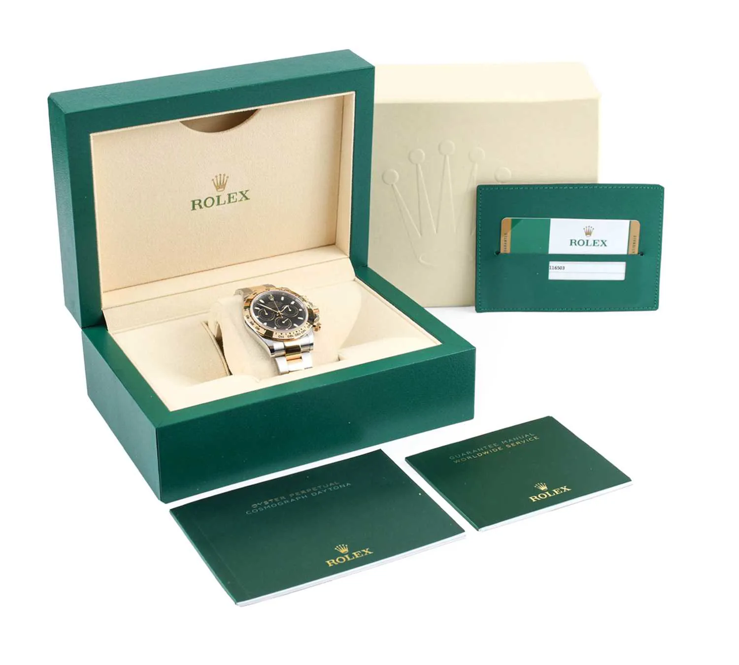 Rolex Daytona 116503 40mm Yellow gold and stainless steel Black 2