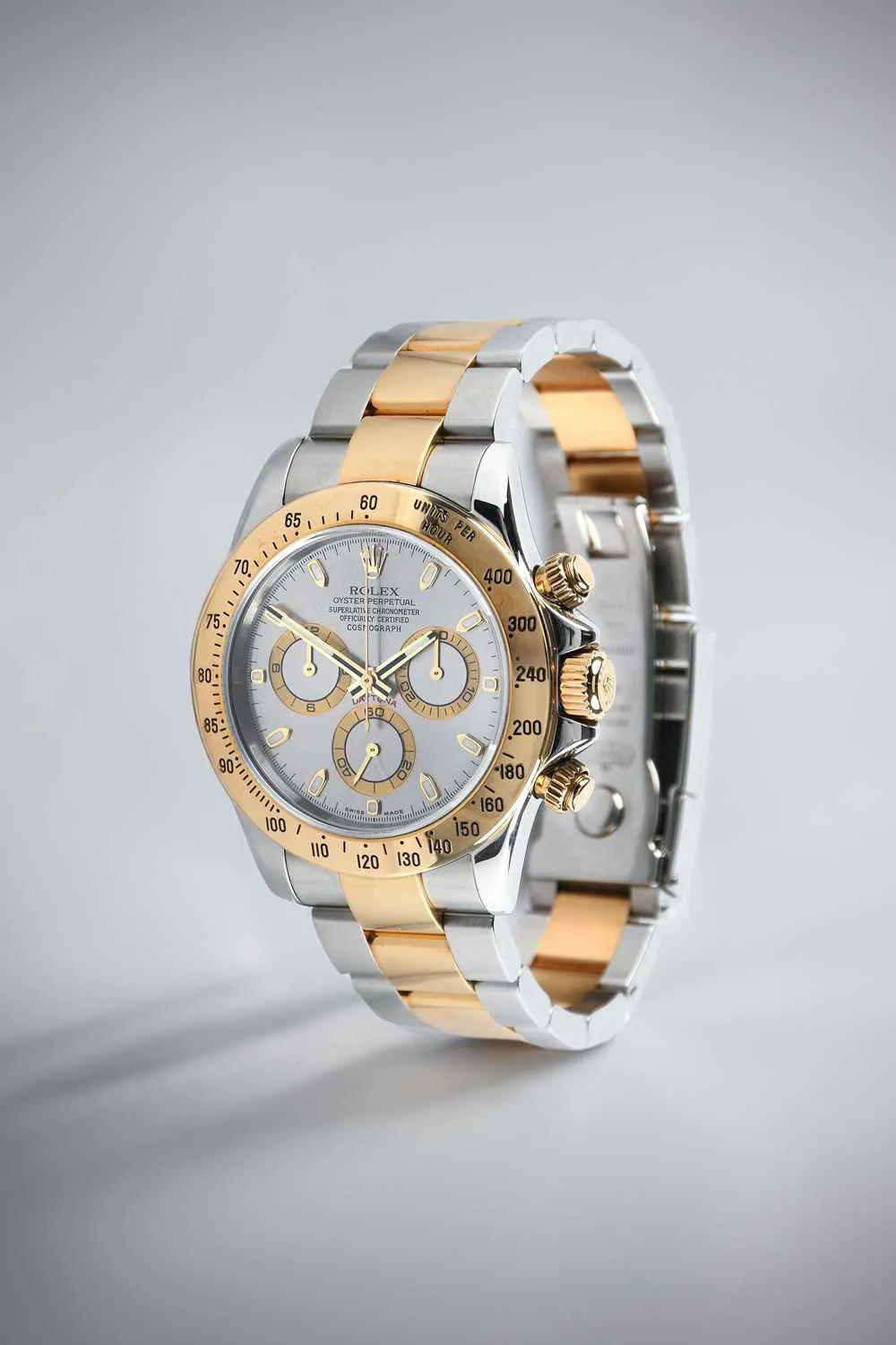 Rolex Daytona 116523 40mm Yellow gold and stainless steel Gray