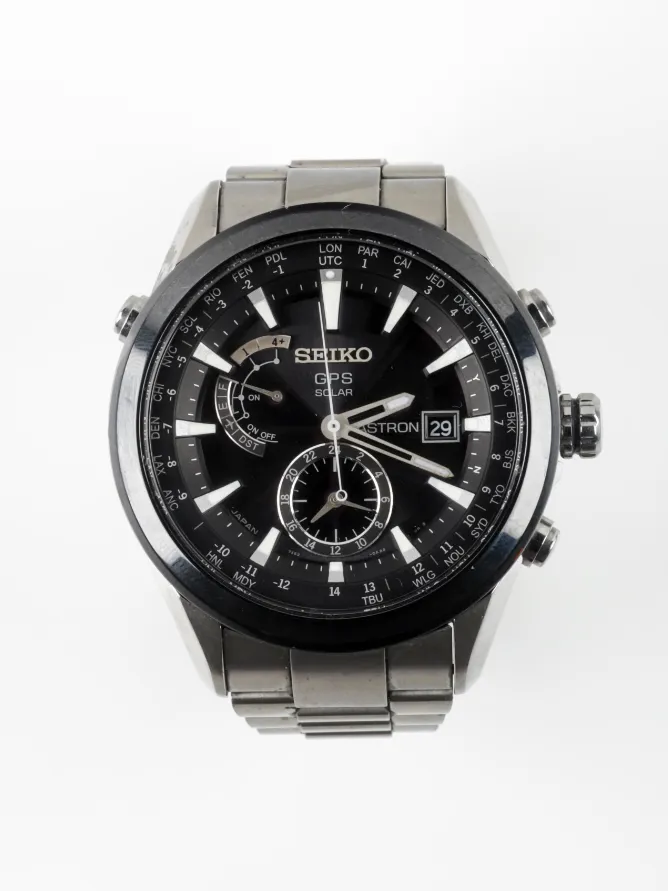 Seiko Solar 47mm Titanium Black