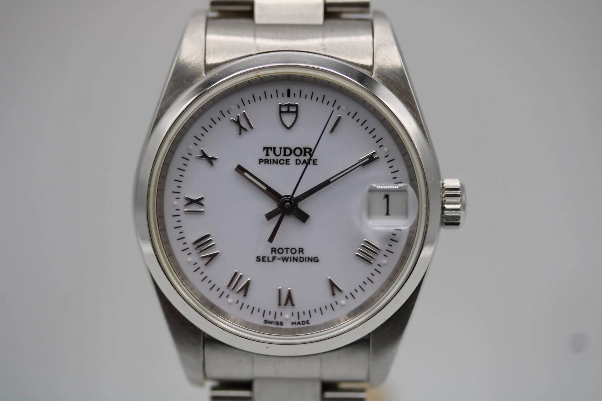 Tudor Prince Date 72000 38mm Stainless steel White 2