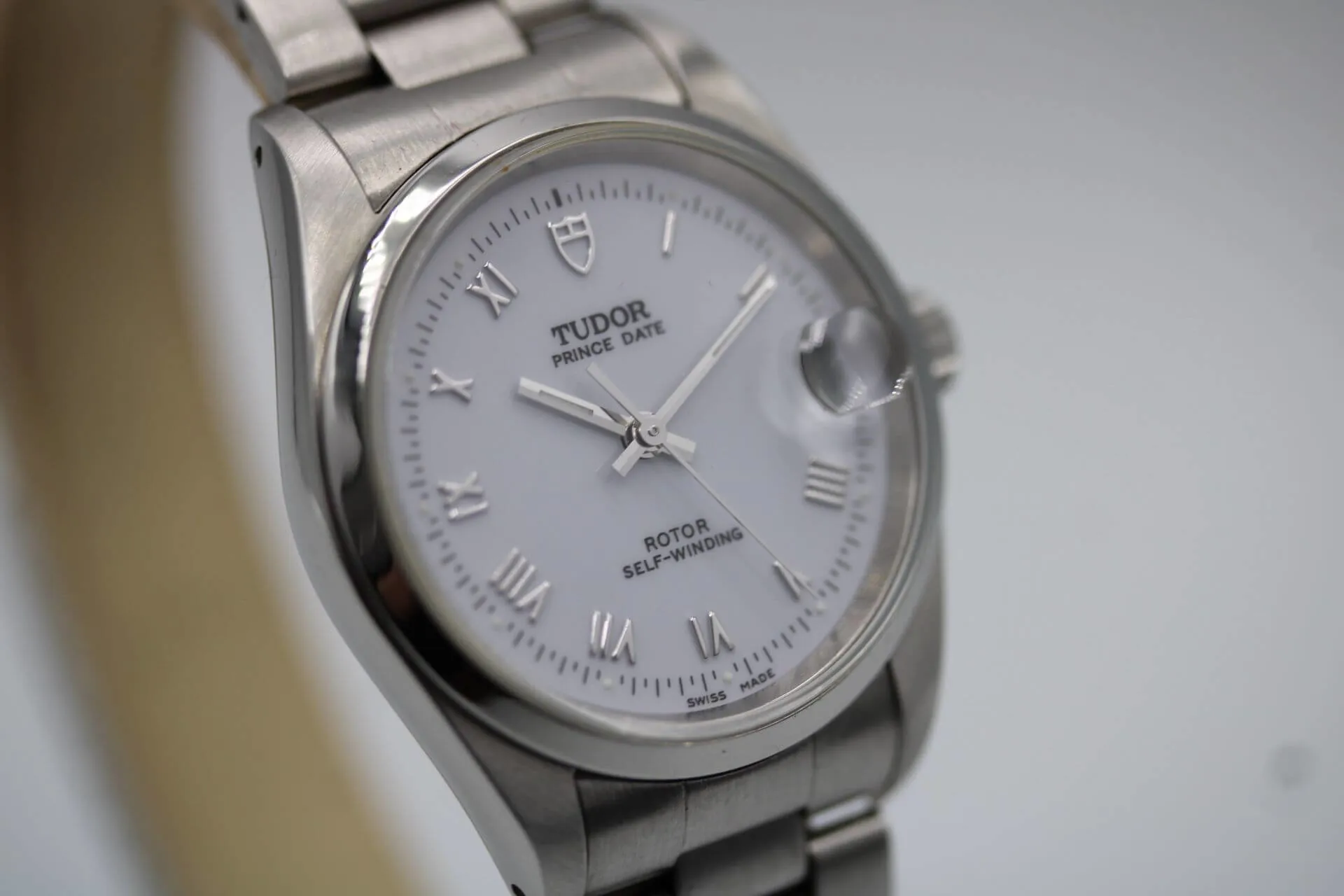 Tudor Prince Date 72000 38mm Stainless steel White 3