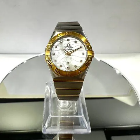 Omega Constellation Quartz 123.20.27.60.55.003 27mm Yellow gold and stainless steel Mother-of-pearl