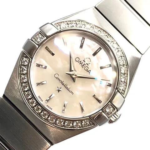 Omega Constellation Quartz 123.15.24.60.05.001 24mm Stainless steel White