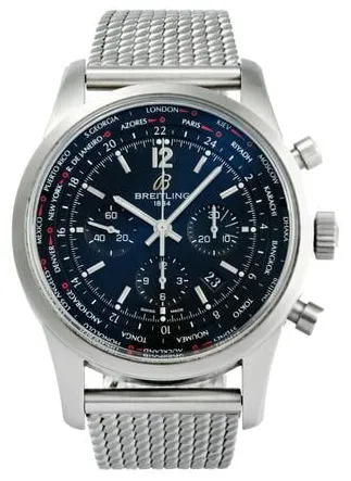 Breitling Transocean Unitime Pilot AB0510U6/BC26/159A 46mm Stainless steel Black 1