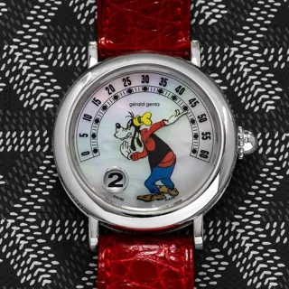 Gérald Genta Retro Collection Goofy G.3632 White gold White