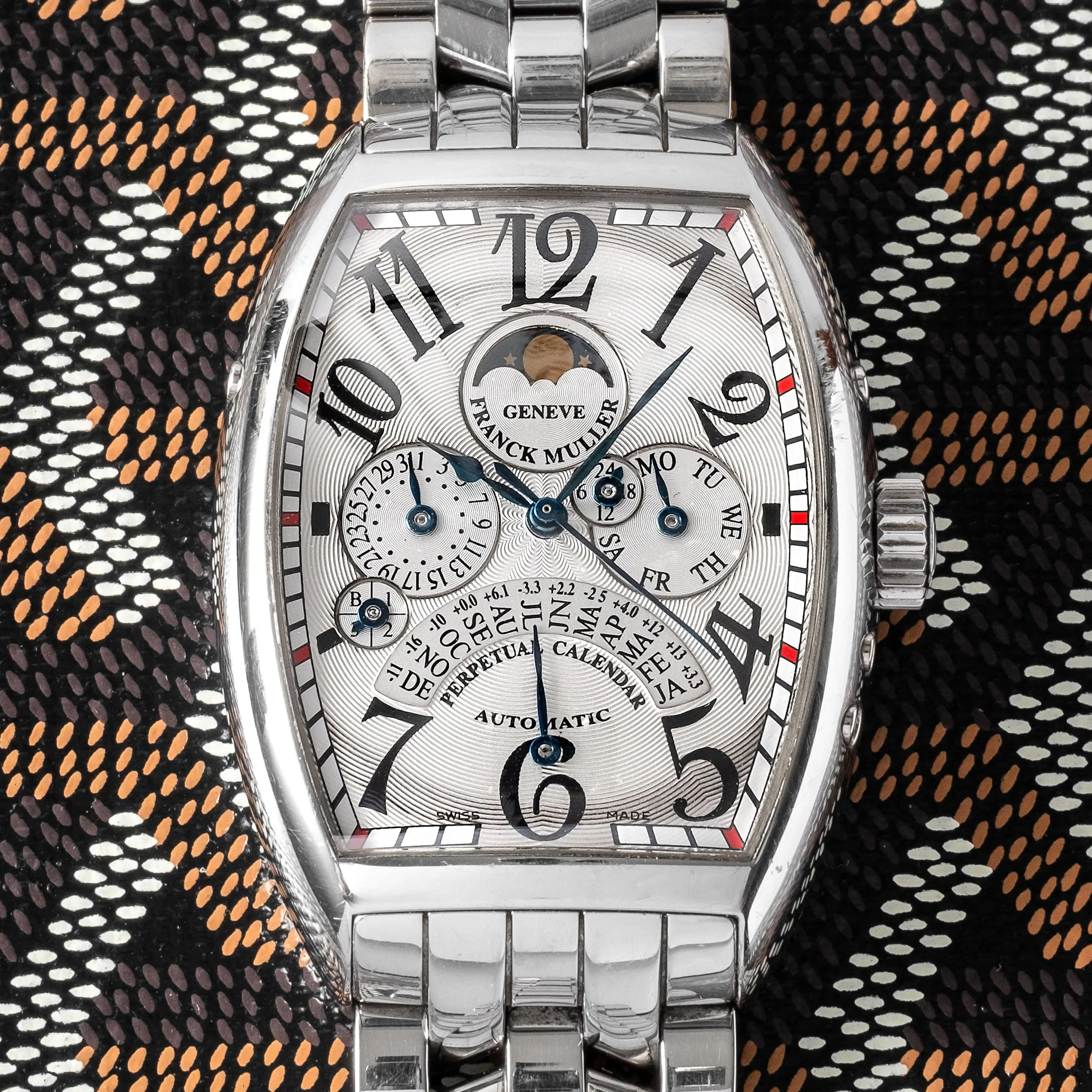 Franck Muller Perpetual Calendar 7851 QPE 48mm Stainless steel White