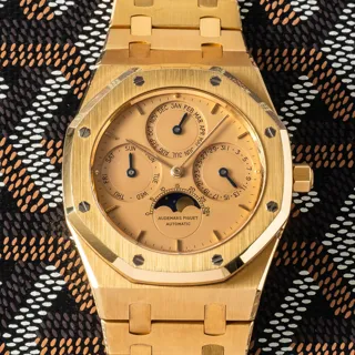 Audemars Piguet Royal Oak 25654BA 18k yellow gold Champagne