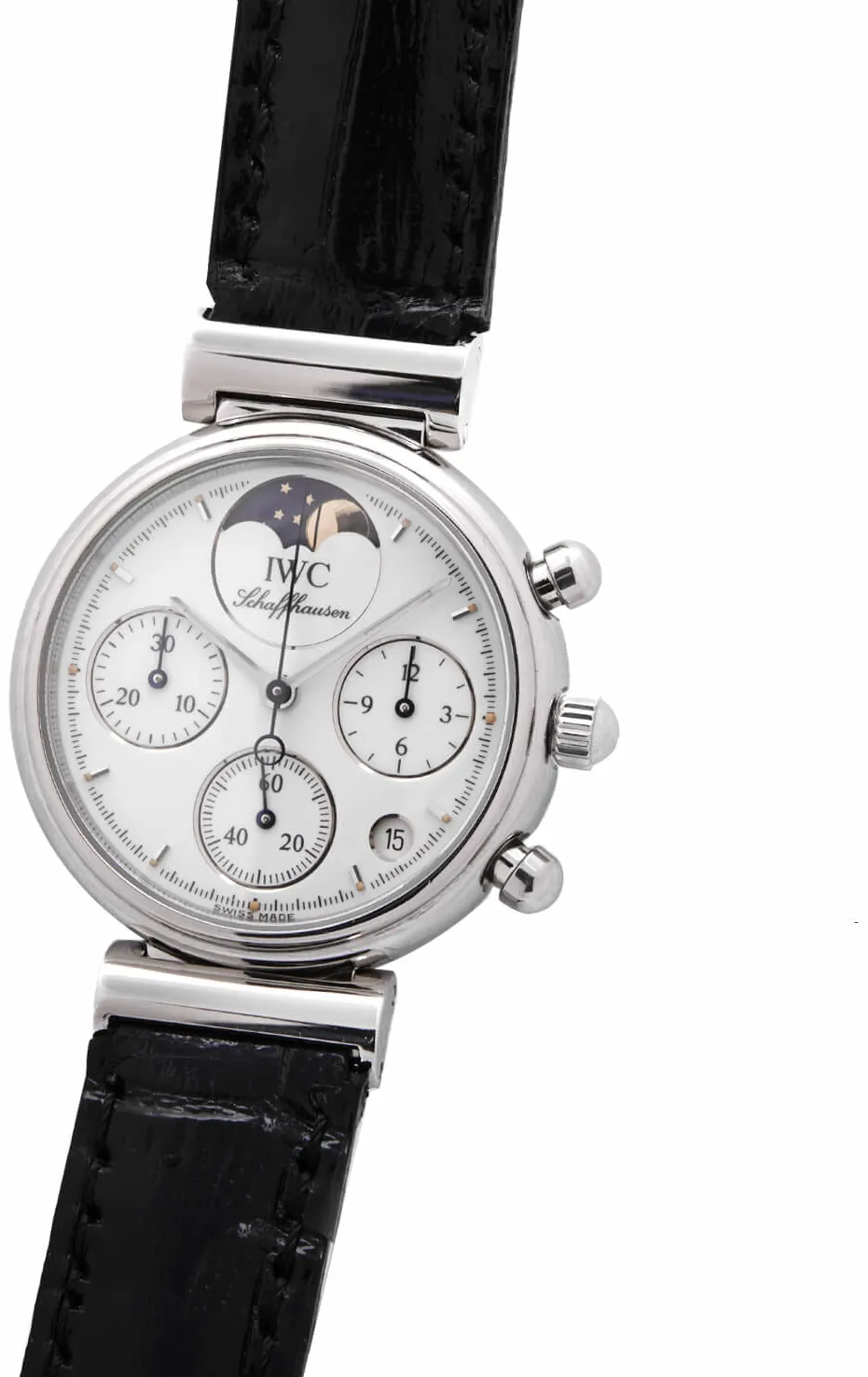 IWC Da Vinci Chronograph 3736-001 29mm Acciaio bianco