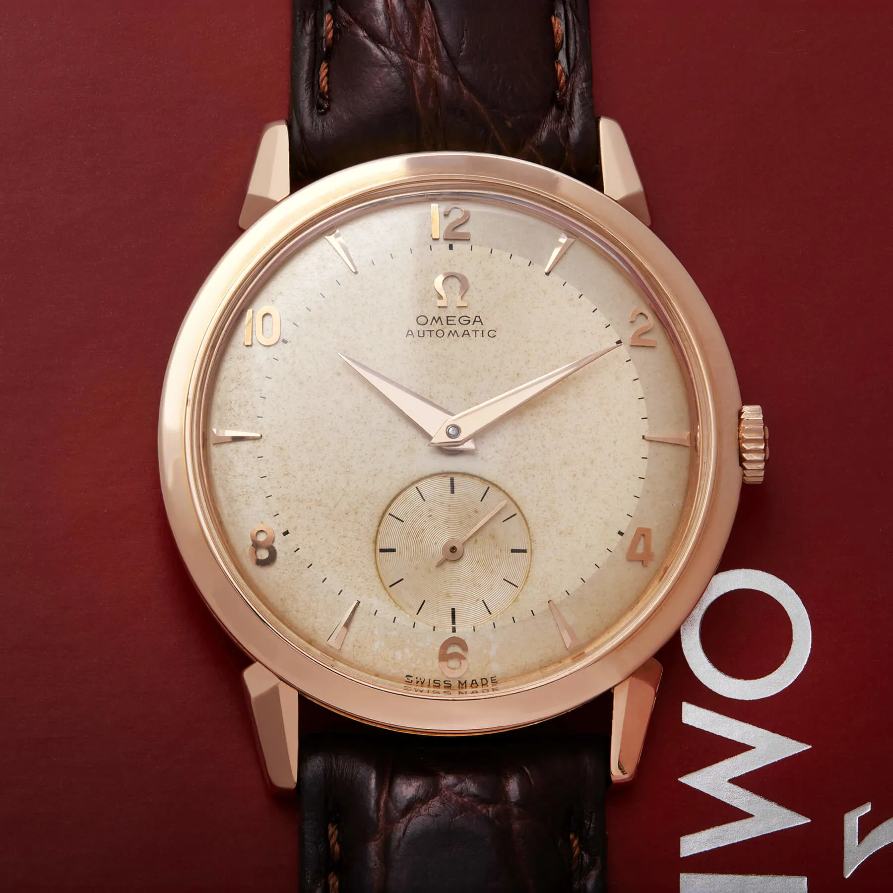 Omega 2841 35mm Oro rosa 18kt Champagne 6