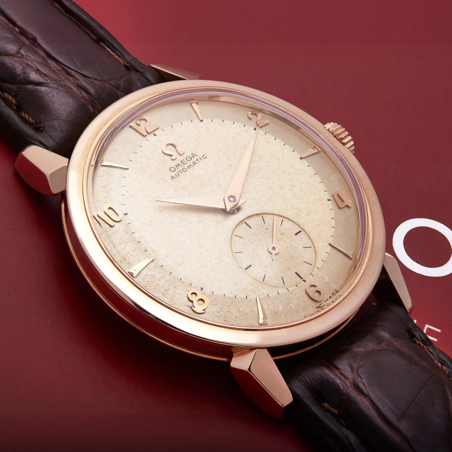 Omega 2841 35mm Oro rosa 18kt Champagne 7