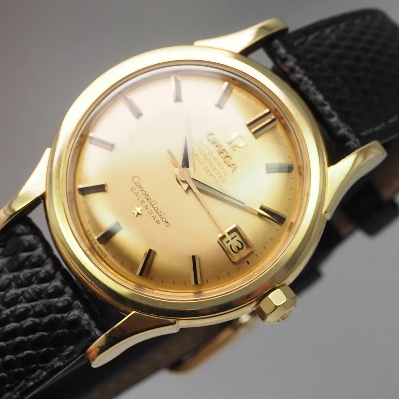 Omega Constellation Calendar 2954 35mm Yellow gold 4