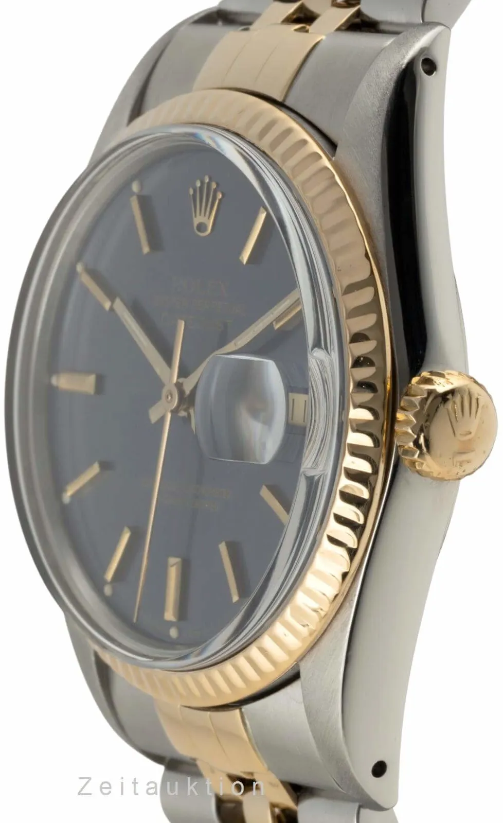 Rolex Datejust 16013 36mm Yellow gold and stainless steel Blue 5