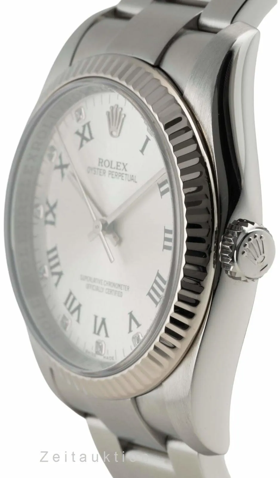 Rolex Oyster Perpetual 116034 36mm Steel & white gold Silver 5