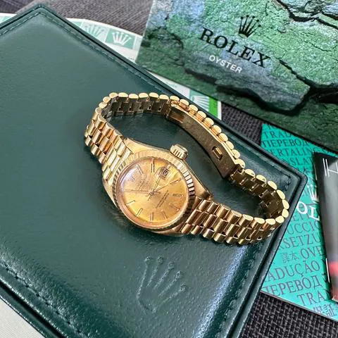 Rolex Lady-Datejust 69178 28mm Yellow gold Champagne