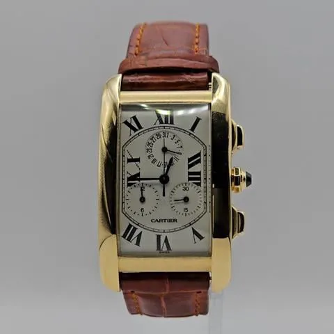 Cartier Tank Américaine 1730 26mm Yellow gold White