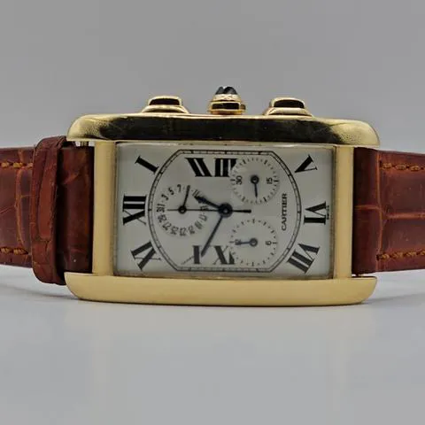 Cartier Tank Américaine 1730 26mm Yellow gold White 6