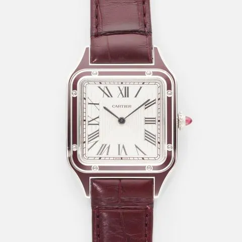 Cartier Santos Dumont WGSA0053 31mm Platinum Silver