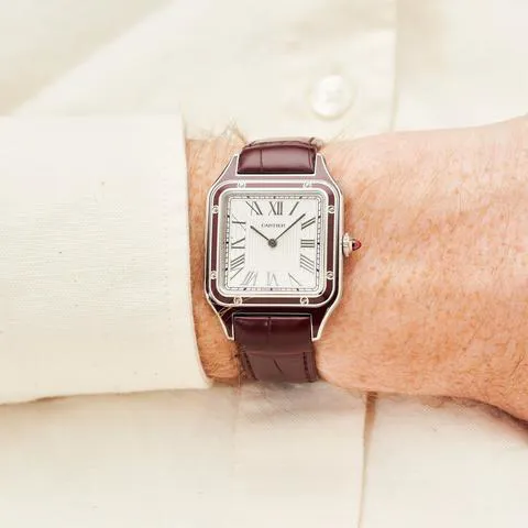 Cartier Santos Dumont WGSA0053 31mm Platinum Silver 1