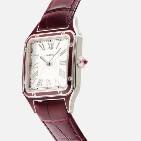 Cartier Santos Dumont WGSA0053 31mm Platinum Silver 3