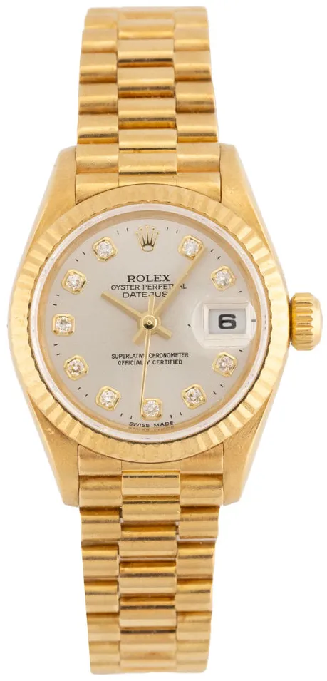 Rolex Lady-Datejust 79178 26mm Yellow gold Silver