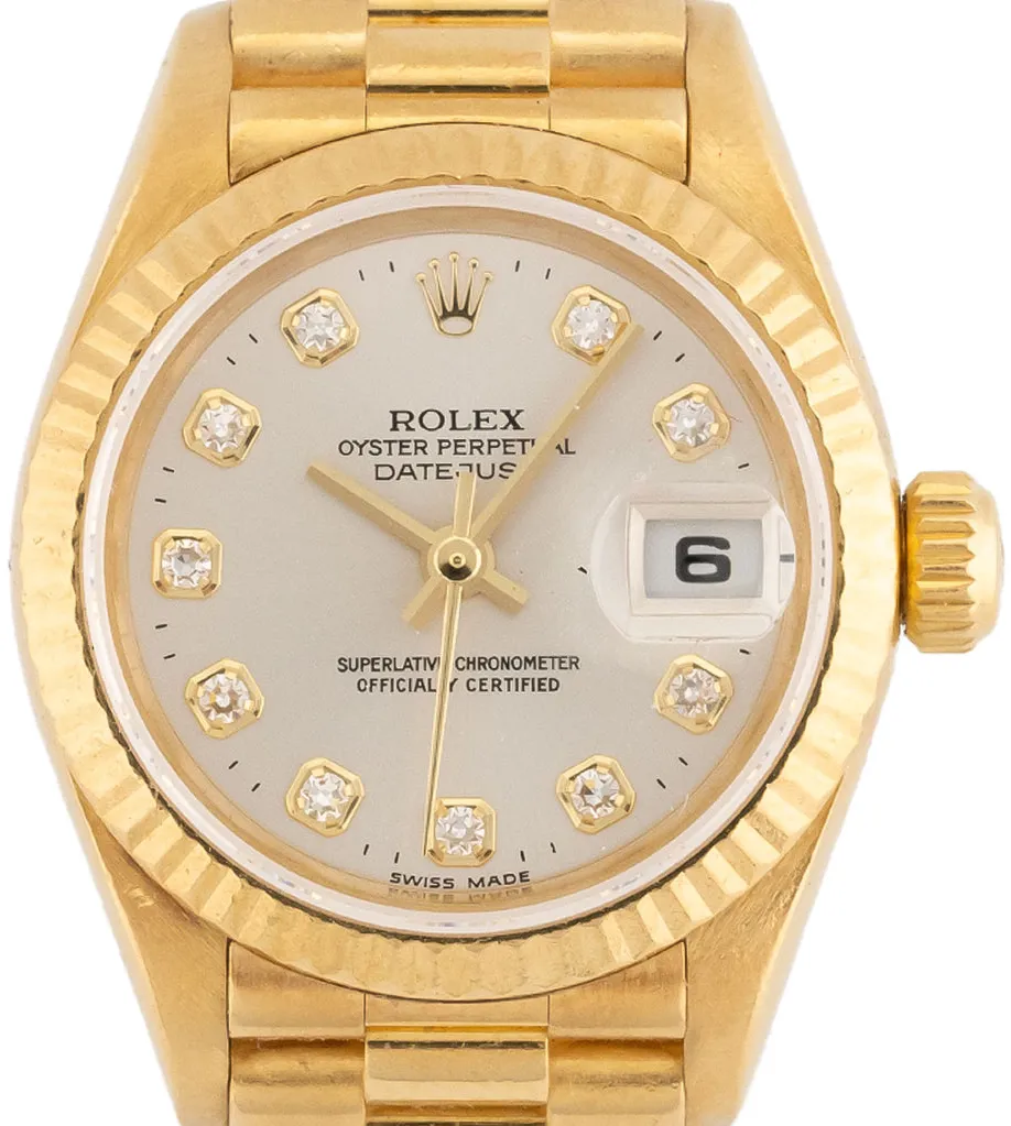 Rolex Lady-Datejust 79178 26mm Yellow gold Silver 4