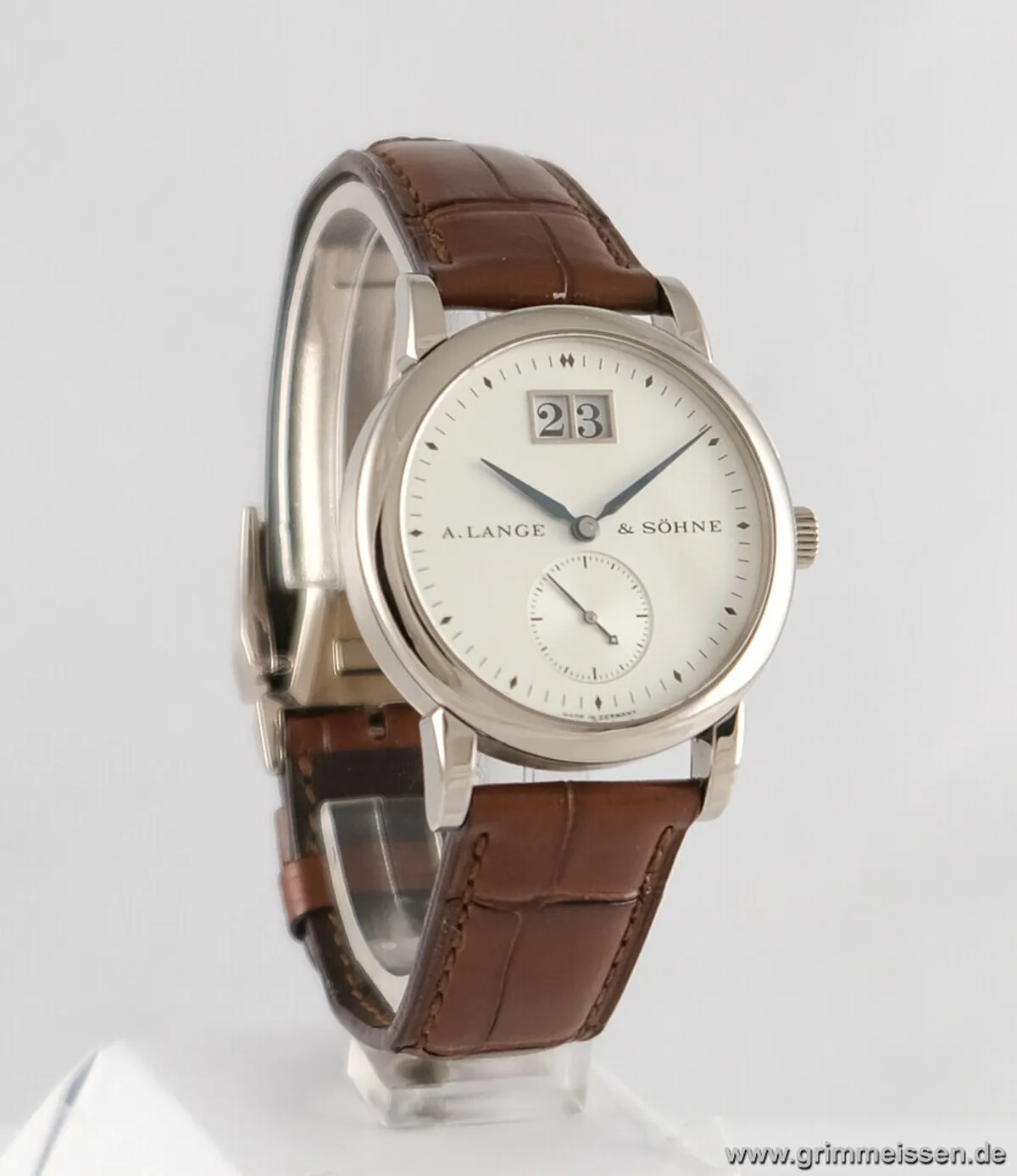 A. Lange & Söhne Saxonia 34mm White gold Silver