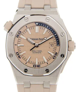 Audemars Piguet Royal Oak Offshore Diver 15710ST.OO.A085CA.01 42mm Stainless steel Beige