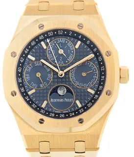 Audemars Piguet Royal Oak Perpetual Calendar 26574BA.OO.1220BA.01 Yellow gold Blue